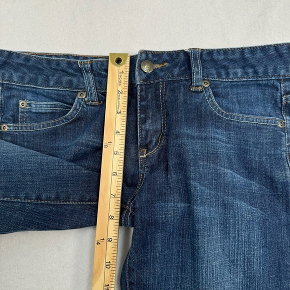 A Chip And Pepper Straight Leg Crop Jean Womens Juniors Sz 7 Dark Wash Low Rise - Picture 10 of 13